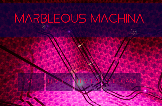 Marbleous Machina Video Game Menu