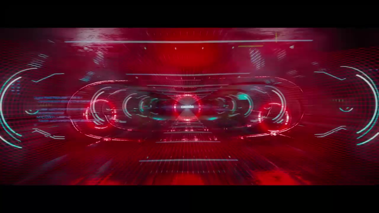 The Matrix falling glowing green glyphs