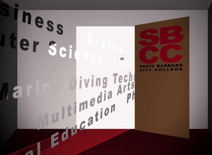 SBCC Door opening with degree topics spewing out