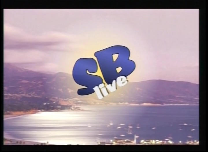 Sky shot of Santa Barbara with SB Live logo